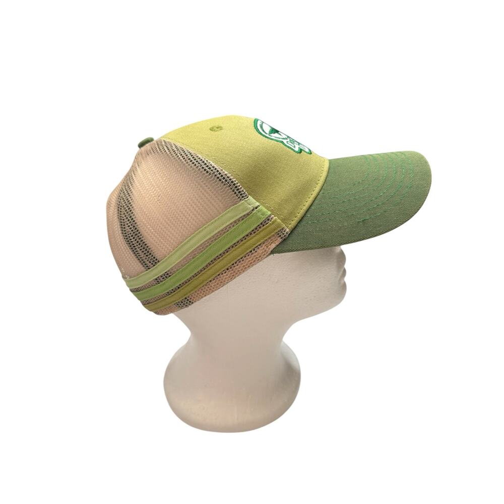 DOGFISH HEAD Brewery Striped Mesh SnapBack Hat One Size Adult Green Logo Cap - Picture 4 of 8